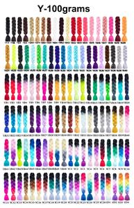 <span class=keywords><strong>Capelli</strong></span> Sintetici per Treccine Jumbo da 24 Pollici, 100 Grammi, Tinta Unita, Vari Colori Disponibili - Product Image 6