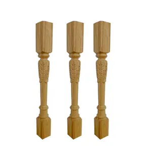 Chinesische Art Villa Holz geländer Handlauf Holz dekorative Baluster Treppe Balustrade Holz Treppe Säule