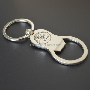 Botella destapador keychain de la aleación de zinc brillante chapado de niquel - Product Image 1