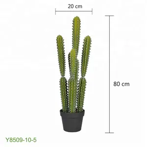 EPE Artificial Cactus Cactus Simulação Em Vasos de Plantas Falso figo barbary Boa No Jardim Casa Decor Art Peça 80CM/2.62FT, verde