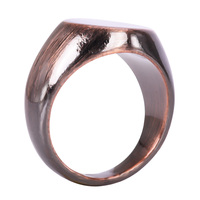 Bague style vintage pour hommes, bijoux, Terminal, bague en cuivre pur, rubis, nouvelle mode