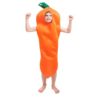 PGCC5671 Nieuwe Wortel Groente Peuter Kostuum Groothandel Fancy Dress Voor Kinderen Cosplay Fruit Kostuum