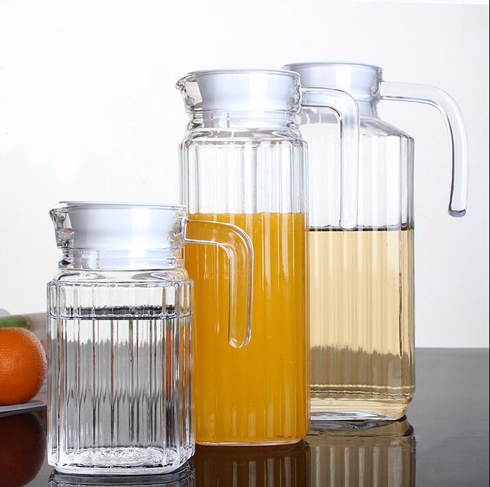 Hotsale glass kettle 1L/2L water glass jug, glass water pitcher