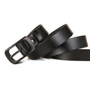 Ingrosso 2.8cm di larghezza in lega di zinco metallo singolo polo fibbia in vera <span class=keywords><strong>pelle</strong></span> <span class=keywords><strong>cintura</strong></span> per le donne - Product Image 3