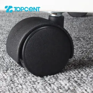 Topcent Plastic Nylon Furniture Cabinet Office Chair Table Desk Wheel Castors For Furniture