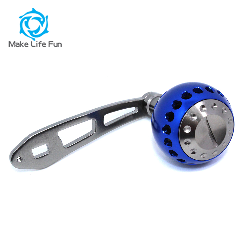 baitcaster reel replacement handle Power Knob and reducing finger friction and improving the comfort of use Baitcasting Power Handle Metal Fishing