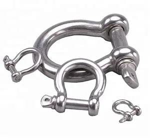 M4 D Ring U形状304 Stainless Steel Bow Shackle