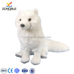 Peluche di Volpe Adorabile dalla Fabbrica Cinese, Giocattolo Morbido di Volpe Artica Bianca Imbottita - Product Image 3