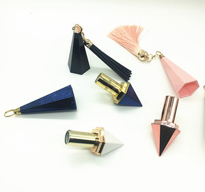 Muestras Gratis vacío 5g 12.1mm forma del diamante espejo blanco rosa azul único lápiz labial tubo - Product Image 2
