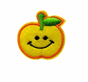 مطرز حسب الطلب بالأصفر والليمون والفاكهة والبرتقال وبذور مطرزة بالترتر مطرز بحرف مزين رقعة الملابس آلة شعار الملابس - Product Image 1