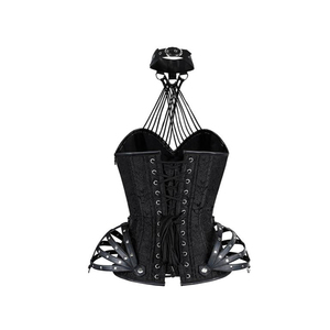 Steampunk Corset Black Lace <span class=keywords><strong>Up</strong></span> Steampunk Korsetten & Bustiers Gothic Lingerie