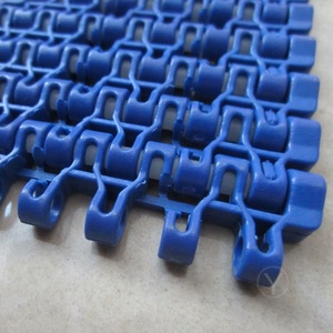 Plastik modüler konveyör bant Pitch 12.7mm beyaz gıda sınıfı gömme ızgara kemer - Product Image 6