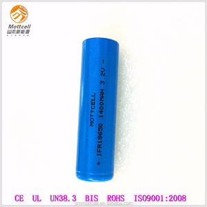 Großhandel produkt MOTTCELL 18650 <span class=keywords><strong>3</strong></span>,<span class=keywords><strong>2</strong></span> V 1400 mAh lifepo4 batterie - Product Image 3