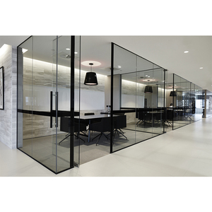 พรีม่าผนังกระจกอลูมิเนียมพาร์ทิชันประตูเคลือบผนังอะคูสติกเคลื่อนย้ายได้อย่างปลอดภัย - Product Image 6