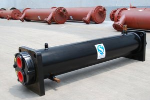 Échangeur de chaleur d'eau de mer condenseur de <span class=keywords><strong>climatisation</strong></span>, Anti corrosion échangeur de chaleur, échangeur de chaleur marin - Product Image 2