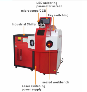 100 W 200 W macchina di saldatura laser Gioielli macchina di saldatura laser per orecchini in oro o collana - Product Image 2
