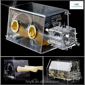 Glove Box Laboratory Clear Acrylic Material Inert Gas Operation Glove Box