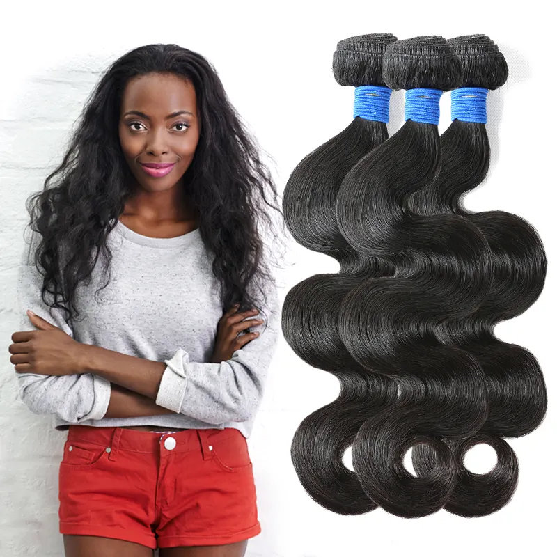 Bohuman Hairrgin Hair,3 Stks/partij Braziliaanse Hairhair Extensionstop Kwaliteit Aliexpress 100% Remy Hummachine Menselijk Haar Haarverlenging