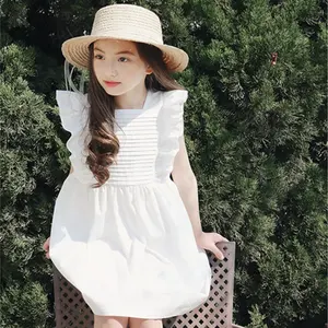 Vestido blanco de princesa para niñas de la India de Tailandia al por mayor