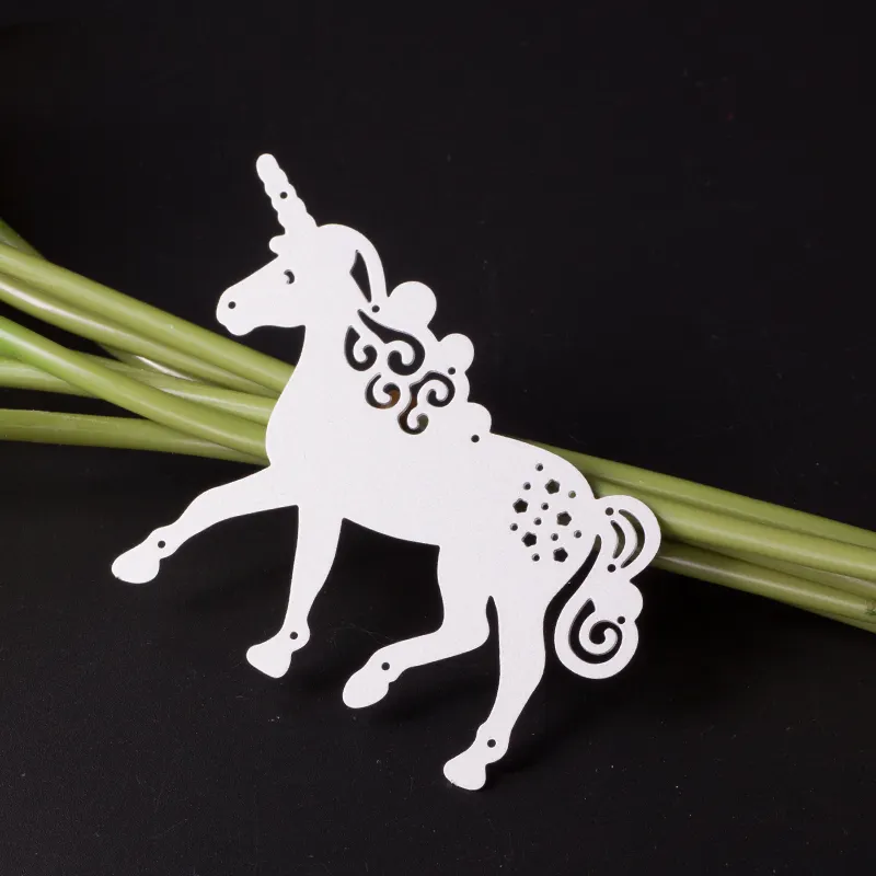 Phổ Biến Chất Lượng Cao Unicorn Kim Loại Die Cut DIY Sticker Stencil Dập Nổi Cắt Chết Scrapbooking Cắt