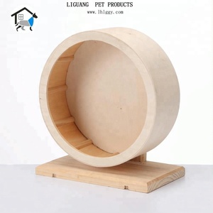 En bois de Course Volant Disque D'exercice Plat Roue Hamster Souris Rats Gerbilles - Product Image 2