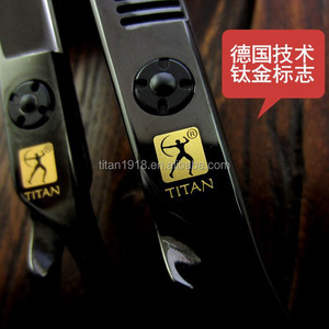 TITAN Black Coating Colourful <strong>Beard</strong> Screw Hairdressing Thinning <strong>Scissors</strong> - Product Image 6