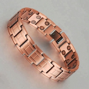 Bio <strong>Health</strong> Magnetic Therapy Pure <strong>Copper</strong> <strong>Bracelet</strong> with Double Magnets - Product Image 2