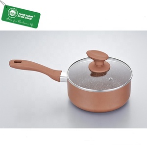 Hiện đại 10 cái không dính Cookware Set nhôm đồng gốm với kính nắp Fry <span class=keywords><strong>Pan</strong></span> cho nhà nấu ăn biểu tượng tùy chỉnh - Product Image 3