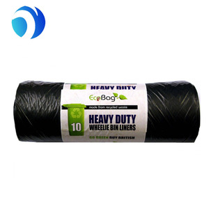 Đen Nhựa Pe Tùy Chỉnh Lớn <span class=keywords><strong>HDPE</strong></span> LDPE Nhựa Nặng Túi Nhựa Túi Rác Cuộn Túi Rác - Product Image 2