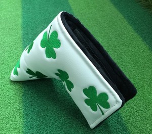 Synthetic Leather Clover Golf Blade <strong>Putter</strong> <strong>Cover</strong> - Product Image 5