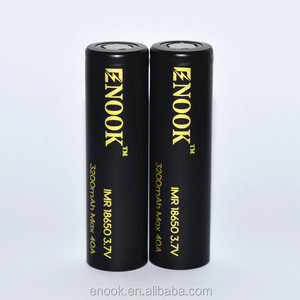 Последним Enook аккумуляторная батарея 18650 3200 мАч 40A <span class=keywords><strong>3</strong></span>.7 В Черный аккумулятор с хорошим качеством - Product Image 1