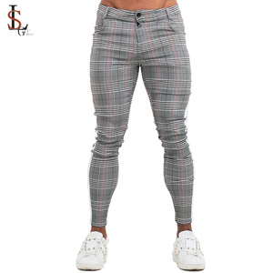 Pantalones <span class=keywords><strong>de</strong></span> chándal OEM <span class=keywords><strong>de</strong></span> alta calidad para <span class=keywords><strong>hombre</strong></span>, pantalones a <span class=keywords><strong>cuadros</strong></span> súper ajustados personalizados para <span class=keywords><strong>hombre</strong></span> - Product Image 1
