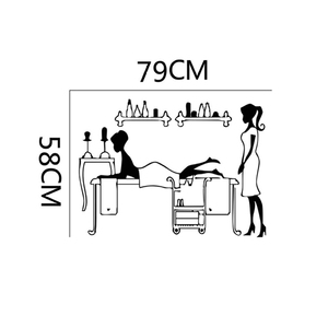 Decorazione per la casa autoadesiva decorazione per vetrine in vinile salone spa adesivi <span class=keywords><strong>murali</strong></span> - Product Image 6