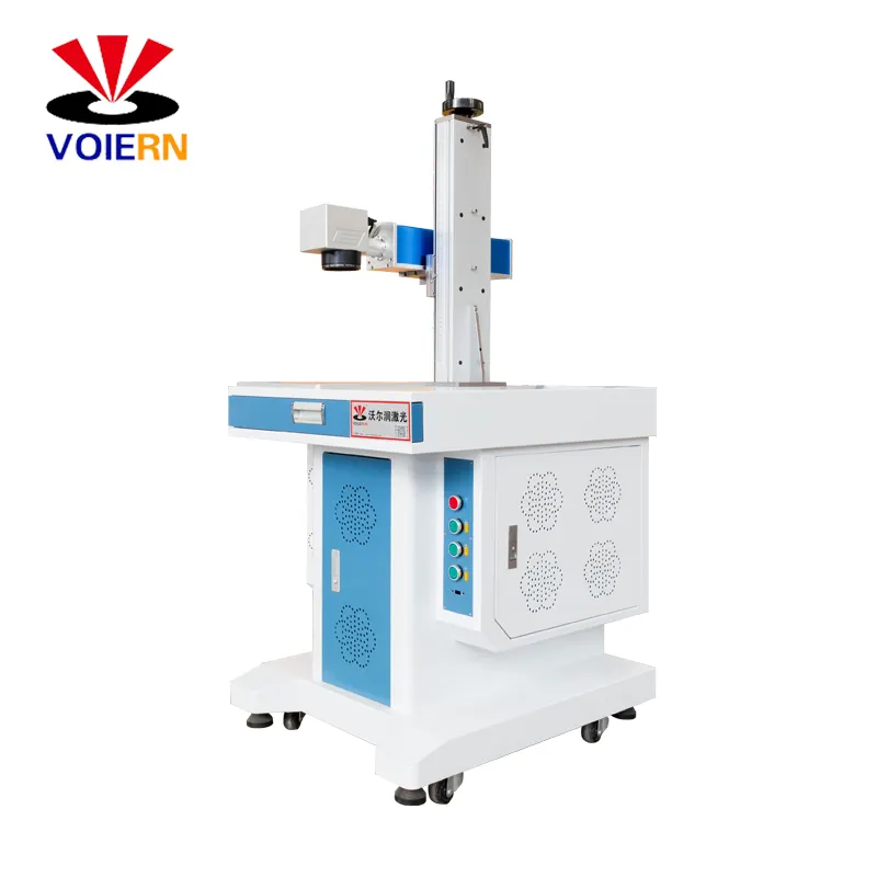 Spidol Laser Mini Logam 3d 10W 20W 30W Cnc Yag, Mesin Penanda Laser Serat Optik Portabel Logam untuk Logam