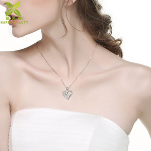 Collar con colgante de corazón de amor para madre e hija, regalo de cumpleaños para madre e hijo