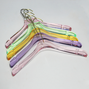 High End Transparent Acrylic Eco-friendly Custom Colors Pants <strong>Clip</strong> <strong>Hanger</strong> Injection Technics Clothes Rack Coat <strong>Hanger</strong> Wholesale - Product Image 6