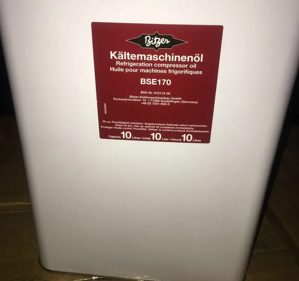 Allemagne Bitzer Bitzer huile congelée BSE170 réfrigération compresseur huile environnement réfrigération huile