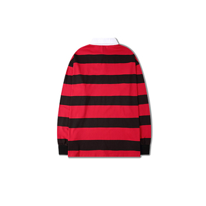 Magliette Polo <span class=keywords><strong>a</strong></span> <span class=keywords><strong>Righe</strong></span> Rosse, Nere e Gialle in Stile Vintage Scolastico - Product Image 2