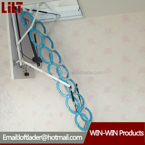 <span class=keywords><strong>L</strong></span>ève-grenier en acier pour échelle de grenier électrique rétractable d'intérieur automatique pour usage domestique - Product Image 2