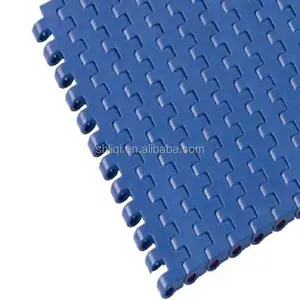 Plastic ketting transportband Food grade PP materiaal platte top plastic modulaire riem voor transportband machine