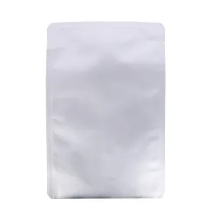 Papel de aluminio con esquinas redondeadas, bolsas de plástico selladas de 3 lados para envasado de carne, pollo al vacío, carne seca, carne molida