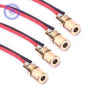 Tête de Module de Diode à points Laser rouge, Mini Laser rouge 650nm 6mm 3V 5mW 1 pièce