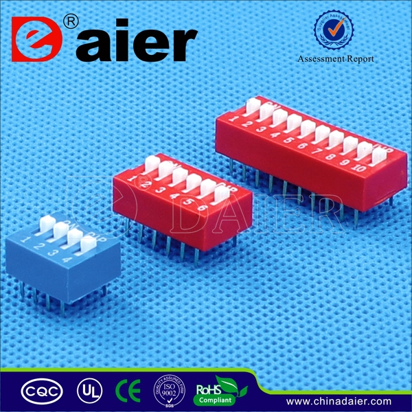 Daier DS-3P Красный и Синий DIP переключатель