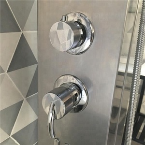 Panel de <span class=keywords><strong>Ducha</strong></span> de <span class=keywords><strong>Acero</strong></span> <span class=keywords><strong>Inoxidable</strong></span> 304 para <span class=keywords><strong>Piscina</strong></span>, Montado en el Suelo, para Exteriores - Product Image 4