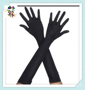 Robe fantaisie pour fille adulte, couleur noire, gants en Satin courts à longs, <span class=keywords><strong>Sexy</strong></span>, HPC-2464 - Product Image 4