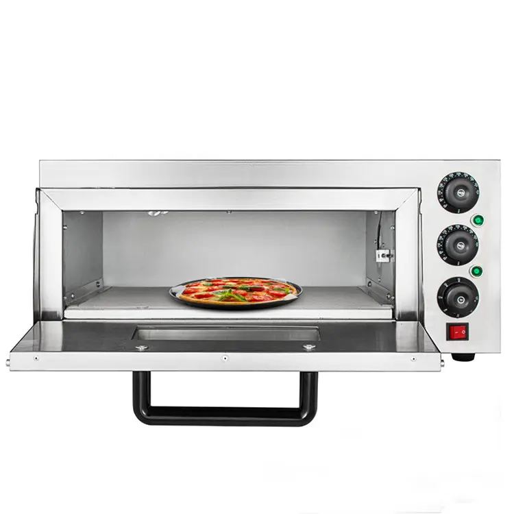 Equipo comercial de una capa para hornear Pizza, horno eléctrico/máquina para hacer Pizza con Pizza