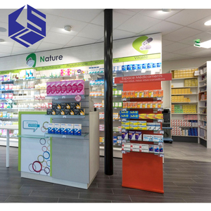 Bằng gỗ dược Rack hiển thị với <span class=keywords><strong>LED</strong></span> hiển thị Chéo Nhà thuốc thiết bị - Product Image 5