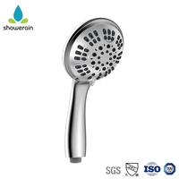 Showerain B34125 Pommeau de Douche Chromé pour Toilettes, Accessoire de Salle de Bain, Douchette à Main 6-en-1, Prix Compétitif
