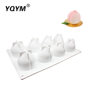 Silicone personalizzato finito prodotti in gomma della muffa della <span class=keywords><strong>Pasticceria</strong></span> Frutto di pesco forma Della Torta Del Silicone di cottura Stampi - Product Image 1