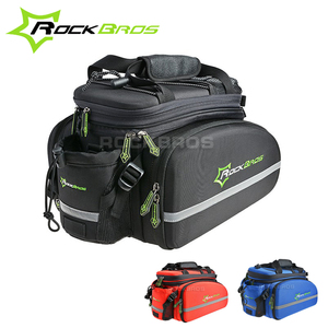 Rockbros Fietsen Achter Zadel Pack Multifunctionele Zakken 3 In 1 Bike Rear Seat Carrier Bag Rear Rack Kofferbak pack Fiets Fietstas